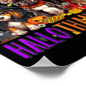 Happy Hanksmas Dogs Halloween Thanksgiving C Poster (Hoek)