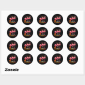 Happy Hanksmas Flamingo Ronde Sticker (Vel)