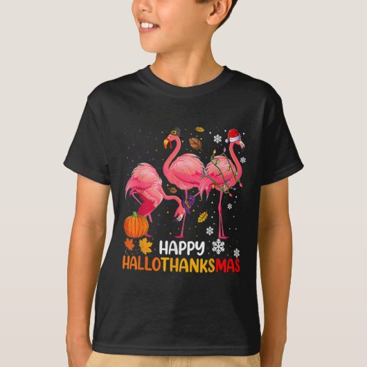 Happy Hanksmas Flamingo T-shirt (Voorkant)