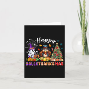 Happy Hanksmas Funny Halloween Thanksgiving Kaart