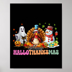 Happy Hanksmas Funny Halloween Thanksgiving Poster