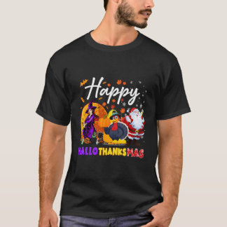 Happy Hanksmas Funny Halloween Thanksgiving T-shirt