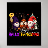 Happy Hanksmas Gnome Halloween Thanksgiving Poster (Voorkant)