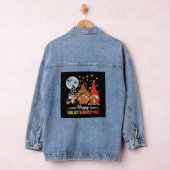 Happy Hanksmas Gnomes Halloween Thanksgiving Denim Jacket (Hangar)