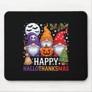 Happy Hanksmas Gnomes Halloween Thanksgiving Muismat