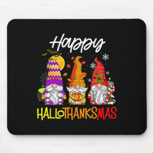 Happy Hanksmas Gnomes Halloween Thanksgiving Muismat