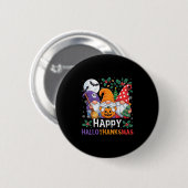 Happy Hanksmas Gnomes Halloween Thanksgiving Ronde Button 5,7 Cm (Voorkant /achterkant)