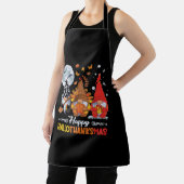 Happy Hanksmas Gnomes Halloween Thanksgiving Schort (Insitu)