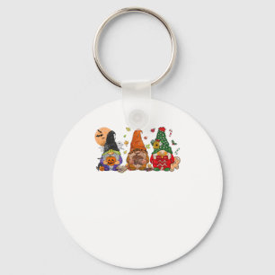 Happy Hanksmas Gnomes Halloween Thanksgiving Sleutelhanger