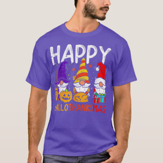 Happy Hanksmas Gnomes Halloween Thanksgiving T-shirt