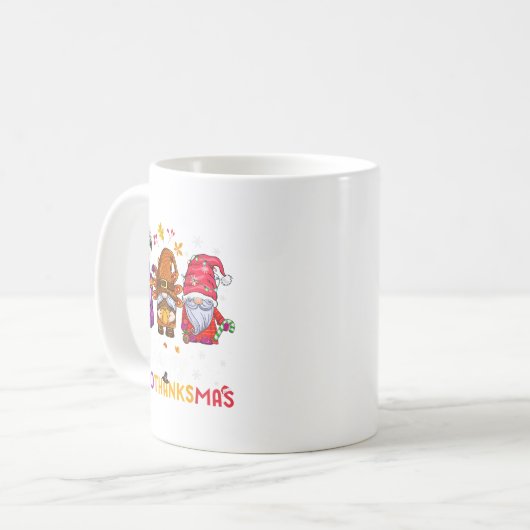 Happy Hanksmas Gnomes Lover Halloween Merry Koffiemok (Voorkant links)