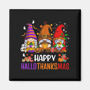 Happy Hanksmas Gnomes Lover Halloween Merry Magneet