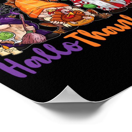 Happy Hanksmas Gnomes Lover Halloween Merry Poster (Hoek)