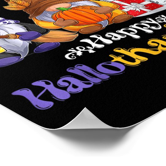 Happy Hanksmas Gnomes Lover Halloween Merry Poster (Hoek)
