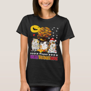 Happy Hanksmas Guinee Pig Halloween Thanksgi T-shirt