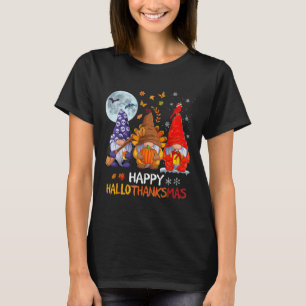Happy Hanksmas Halloween Gnomes Thanksgiving T-shirt