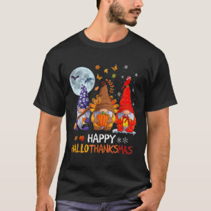 Happy Hanksmas Halloween Gnomes Thanksgiving T-shirt