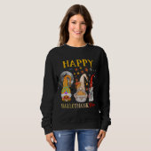 Happy Hanksmas Halloween Kerstmis Thanksgiv Trui (Voorkant volledig)