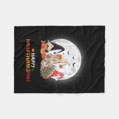Happy Hanksmas Halloween Thanksgiving Christus Fleece Deken (Voorkant (Horizontaal))