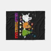 Happy Hanksmas Halloween Thanksgiving Christus Fleece Deken (Voorkant (Horizontaal))
