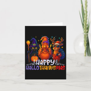 Happy Hanksmas Halloween Thanksgiving Christus Kaart