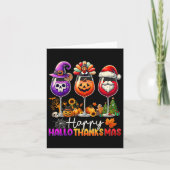 Happy Hanksmas Halloween Thanksgiving Christus Kaart (Voorkant)