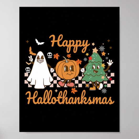 Happy Hanksmas Halloween Thanksgiving Christus Poster (Voorkant)