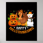 Happy Hanksmas Halloween Thanksgiving Christus Poster (Voorkant)