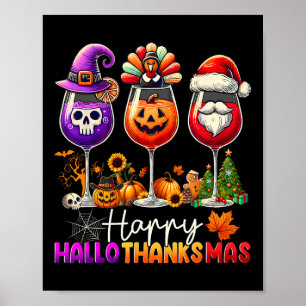 Happy Hanksmas Halloween Thanksgiving Christus Poster