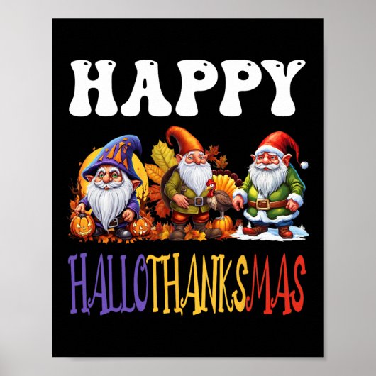 Happy Hanksmas Halloween Thanksgiving Christus Poster (Voorkant)
