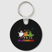 Happy Hanksmas Halloween Thanksgiving Christus Sleutelhanger (Voorkant)