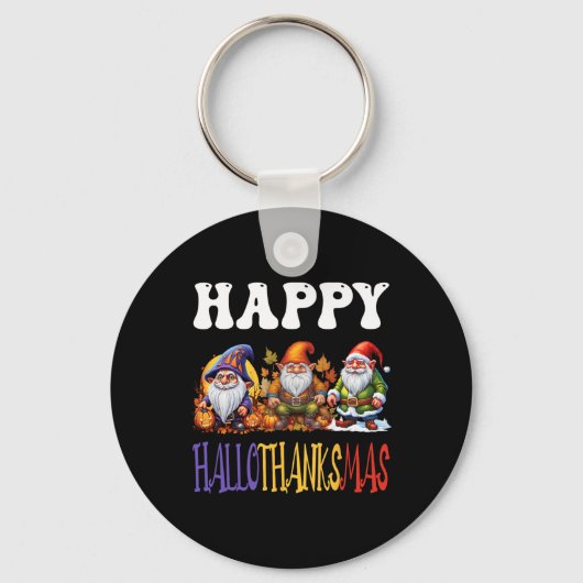 Happy Hanksmas Halloween Thanksgiving Christus Sleutelhanger (Voorkant)