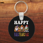 Happy Hanksmas Halloween Thanksgiving Christus Sleutelhanger (Voorkant)