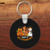 Happy Hanksmas Halloween Thanksgiving Christus Sleutelhanger (Voorkant)