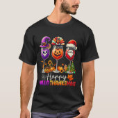 Happy Hanksmas Halloween Thanksgiving Christus T-shirt (Voorkant)