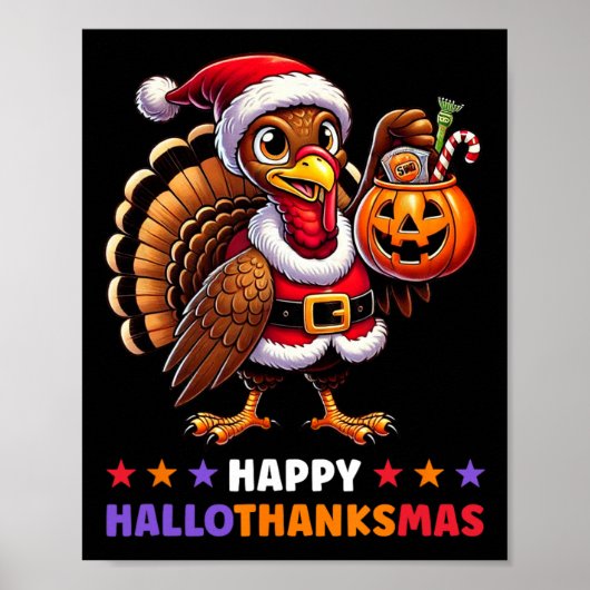 Happy Hanksmas Halloween Thanksgiving Xmas F Poster (Voorkant)