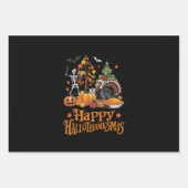 Happy Hanksmas Happy Halloween Thanksgiving Inpakpapier Vel (Voorkant)