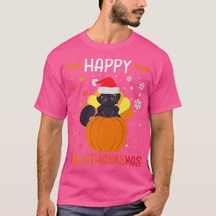 Happy Hanksmas Holiday Domestic Cat Owner Fe T-shirt
