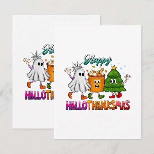 Happy Hanksmas Informatiekaartje (Voorkant / Achterkant)