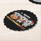 Happy Hanksmas Koalas-kerstkrant Koala Kartonnen Onderzetters (Gekanteld)