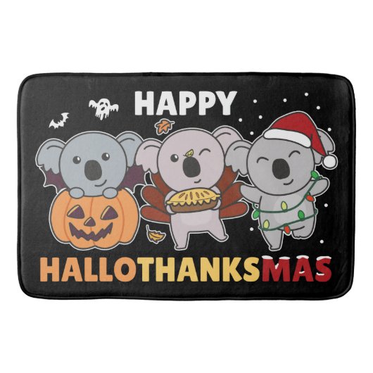 Happy Hanksmas Koalas Kerstmis Koala Bath M Badmat (Voorkant)