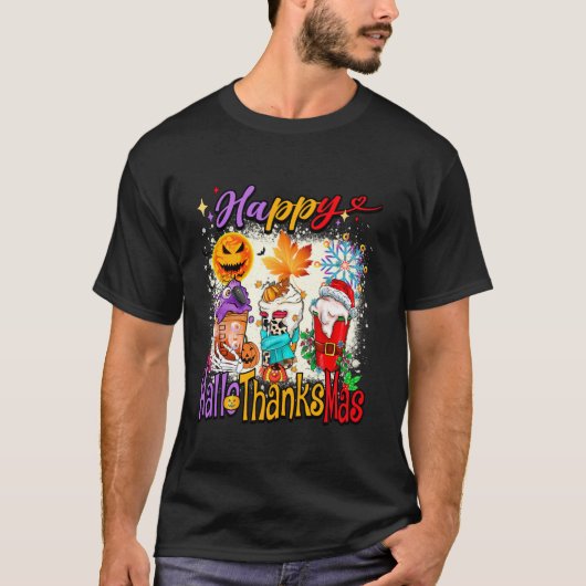 Happy Hanksmas Latte Halloween Thanksgiving T-shirt (Voorkant)
