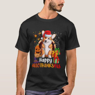 Happy Hanksmas Welsh Corgi Lover Halloween C T-shirt