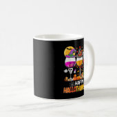 Happy Hanksmas Wine Glasses Witch Santa Hat Koffiemok (Voorkant rechts)