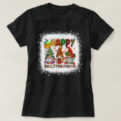 Happy Hanksmas Wine Glasses Witch Santa Hat T-shirt (Design voorkant)