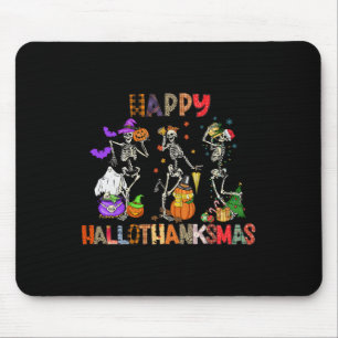Happy Hankssmas Skeleton Halloween Thanksgivi Muismat
