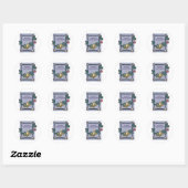 Happy Hannakah Ronde Sticker (Vel)