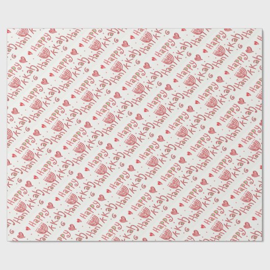 Happy Hannukah Cadeaupapier (Vlak)