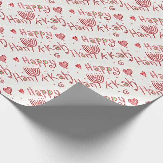 Happy Hannukah Cadeaupapier (Hoek)