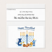 happy hannukah card visitekaartje (Buitenkant ongevouwen)